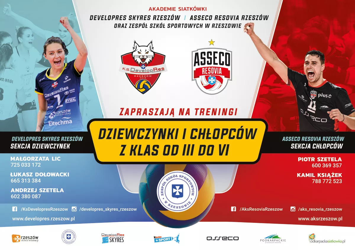 Zapraszamy na treningi uczniów klas III - VI